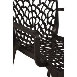 Garden Pleasure CALVERA Stapelstuhl 58 x 58 x 0 cm schwarz 2 St.