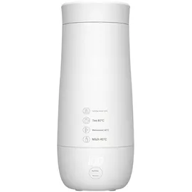 ulisem elektrischer Reisewasserkocher Lcd Display 4 Temperaturen, 350ml Tragbarer Elektrischer Wasserkocher 304 Edelstahl Liner, 300W 220V Anti-Trockenbrand- und Warmhaltefunktion