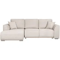 INOSIGN Ecksofa »Beatrice L-Form«, wahlweise auch mit Bettfunktion und Bettkasten, beige