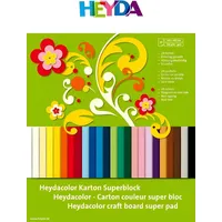 Heyda Tonkarton-Block 24 x 34 cm 24 Farben