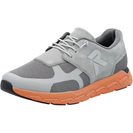 Rieker Preston Herren Weite F grau/orange 42