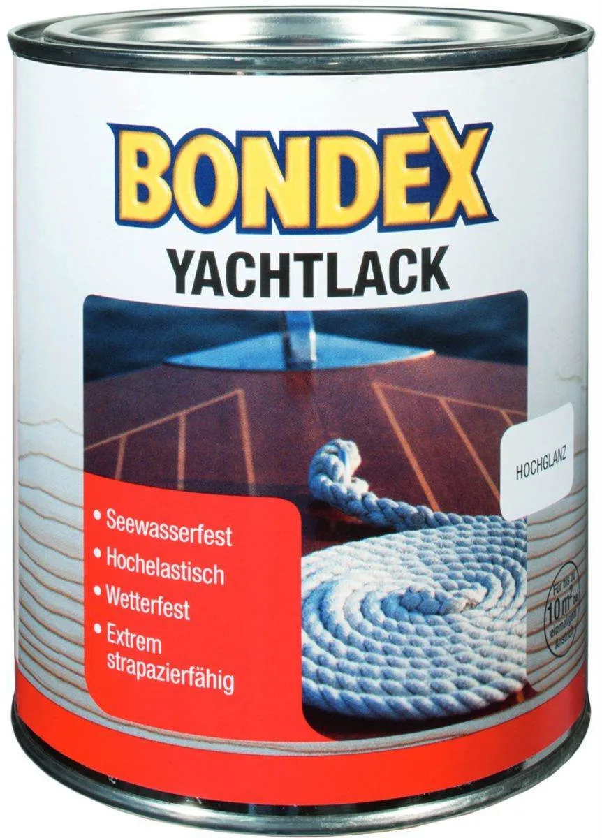 BONDEX Yachtlack 0,25-2,5L, farblos, Lack, Holzschutz, wetterfest