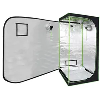 Ansobea Growzelt, 80x80x180cm 600D Oxford Grow Tent, Lichtdicht und Wasserdicht Growschrank, Luftig Gewächshaus Growroom für Homegrowing, Indoor-Anbau