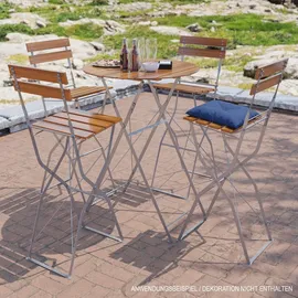 Mojawo Biergarten Klapptisch Ø 80 x 110 cm Braun