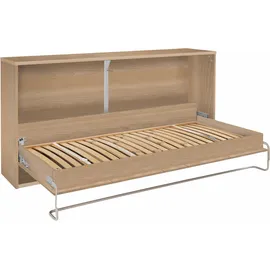 Priess Schrankbett PRIESS "Oregon", braun (edelbuchefarben), H:102cm, Schrankbetten, wahlweise mit LED-Beleuchtung