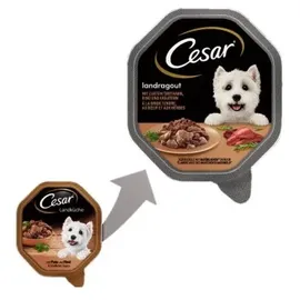 Cesar Hundefutter Landküche Pute & Rind 14 x 150 g