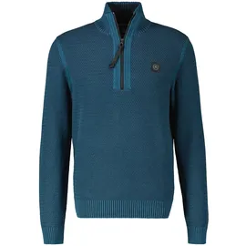 Lerros Strickpullover mit Reißverschlusskragen Blau 6XL