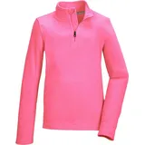 KILLTEC Kinder Shirt KSW 188 GRLS FLC SHRT, neon pink, 128