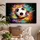MuchoWow Leinwand Bilder Fußball | Gr.: 150 x 100%, cm,