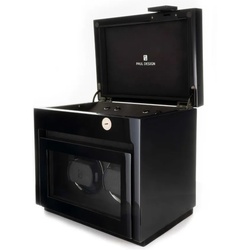 PAUL DESIGN - UHRENBEWEGER GENTLEMAN 2+3 - black highgloss / für 2 Uhren, aufbewahren für 3 Uhren