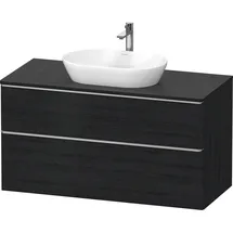 Duravit D-Neo Konsolenwaschtischunterbau mit Möbelgriff Gold poliert - Eiche Schwarz Matt 1200x550x664 mm DE49690701 DE4969070160000