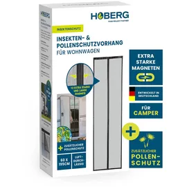 Hoberg Insektenschutz-Vorhang 60 x 195 cm Schwarz