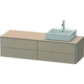 Duravit XSquare Waschtischunterbau wandhängend XS4914, 4 Schubkästen, 1600 x 548mm × 40 × 54,8 cm,