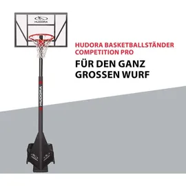 Hudora Basketballständer Competition Pro Schwarz 230 - 305 cm