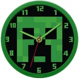 COFI Minecraft Wanduhr 25,0cm MIN3018 grün