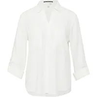 QS Viskosebluse mit Turn-up und aufgesetzten Taschen Beige 42