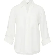 QS Viskosebluse mit Turn-up und aufgesetzten Taschen Beige 42