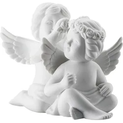 Classic Kleine Figur klein Engelpaar mit Blumen