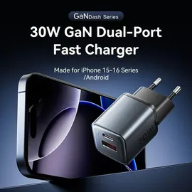 Vention 30W 1x USB-C 1x USB Schnellladen