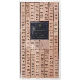 Rico Design Stempelset Merry Christmas, Typewriter / 26 Stempel