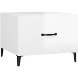 vidaXL Couchtisch mit Schubladen Weiß Holz 50 x 51,6 x 40 cm