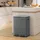 MAXCRAFT Mülleimer / Treteimer mit Soft Close Deckel und 2 Inneneimern - 60 Liter in Anthrazit