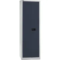 BISLEY Stahlschrank Universal E782A04B6525 lichtgrau, anthrazitgrau 4 Fachböden 60,0 x 40,0 x 195,0 cm, aufgebaut, 1 St.