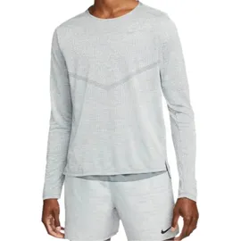 Nike Herren Dfadv Techknit Langarmshirt, Smoke Grey/Lt Smoke Grey/Refle, XL