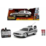 Jada TOYS 253256004 Back to the Future Time Machine 1:16 RC Modellauto Elektro Rennwagen