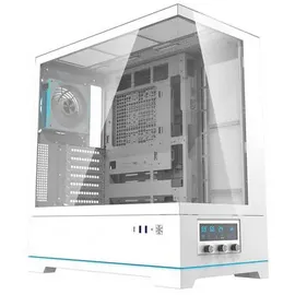 darkFlash DY451 PRO Computergehäuse (weiß) + 1 Lüfter