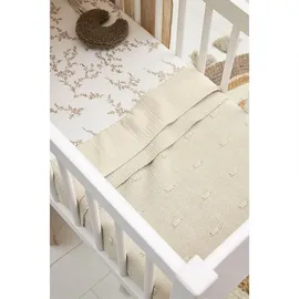 Meyco Baby Knots 75x100 Cm Minikrippendecke - Soft Sand - One Size
