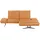 KOINOR Eckcouch Leder 2-Sitzer Orange