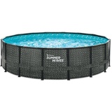 Summer Waves Pool Frame Dark Herringbone Print Elite 4,88 m x 1,22 m