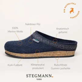 Stegmann 108 17-801-8803 navy Wollfilz für Herren, blau, Größe 37 EU