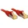 Lindy 47292 RJ45 Patchkabel CAT 6a (Rohkabel CAT 7) S/FTP 1.00 m Rot 1 St.