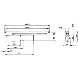 GEZE Türschliesser TS 5000 weiß (RAL 9016) o. Gleit