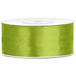 Satin Geschenkband grün 25m 25mm breit