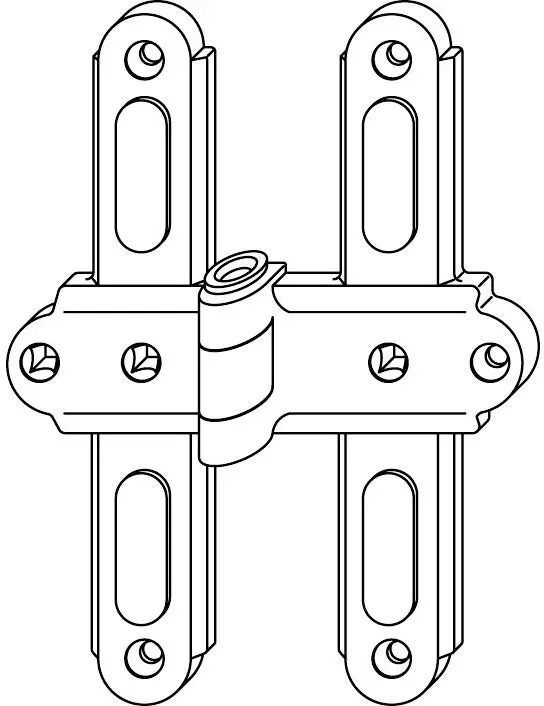 Mittelkreuzband -  für 25 mm Ladenabstand / 0 - 25