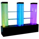 JVmoebel Wandpaneel Wasser Wand Wall Säule Trennwand Ragal Vitrine Wasserwände LED, Made in Europa weiß