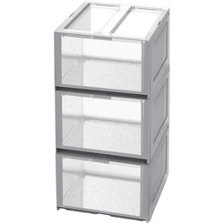 Tontarelli - Aufbewahrungsmöbel Modell Modular (3 hohe Schubladen und 2 Organizer)