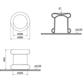 Vitra Liquid Hocker 7326B403-0155 38x38x40cm, rund, weiß VC