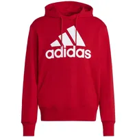 Adidas Essentials French Terry Big Logo Hoodie Better Scarlet / White S