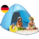 Purebox Strandmuschel Pop up 1-3 Personen/3-4 Personen Modelle, Pop up Strandmus
