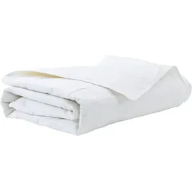 vidaXL Sommerdecke Weiß 140 x 220 cm Feder - Weiß