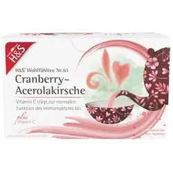 H&S Cranberry-Acerolakirsche mit Vitamin C Fbtl. 20X2.8 g