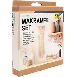 folia Makramee-Set Boho natur, rosé