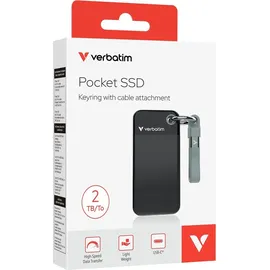 Verbatim Pocket SSD 2 TB USB 3.2 Gen2 Schwarz/Grau 32194