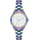 Steve Madden Frauenarmband Uhr,Silber/Regenbogen