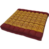 Guru-Shop Sitzkissen Sitzkissen, Bodenkissen, Bodenmatte Thai, aus.. rot