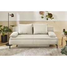 Jockenhöfer Schlafsofa mit Bettfunktion und Bettkasten, Komfort beige